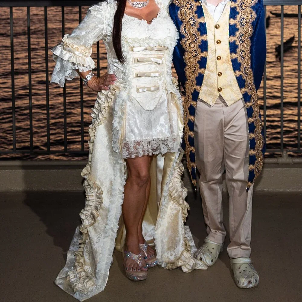 Burleska Marie Antoinette Costume Medieval Victorian lolita Wedding dress - Picture 3 of 16